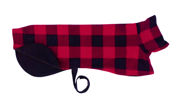 Red and Black Check - Double Layer Fleece NEW DESIGN