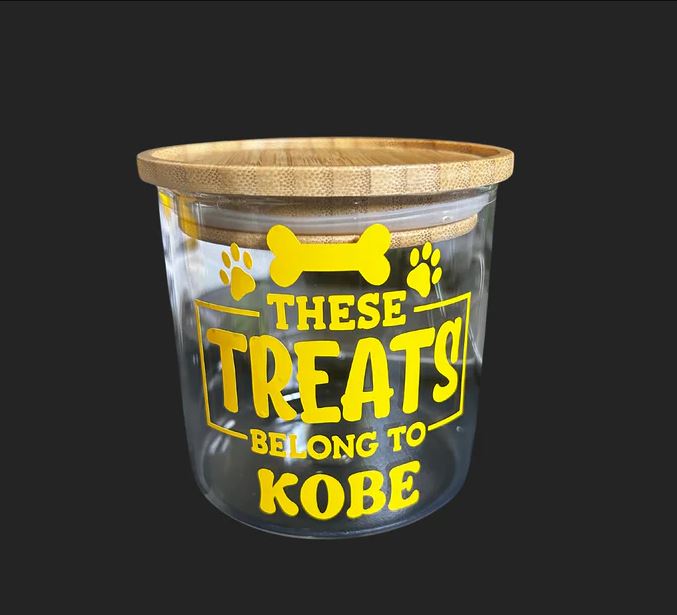 Personalised Dog Treat Jar Small 700ml