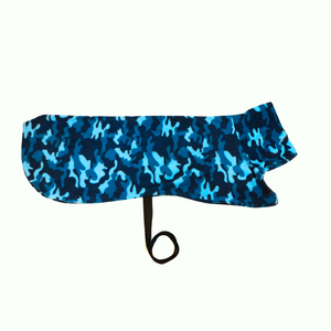 Blue Camo - Single layer fleece