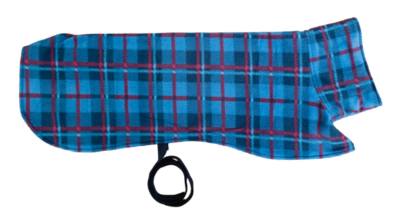 Blue & Red Plaid - Single layer fleece