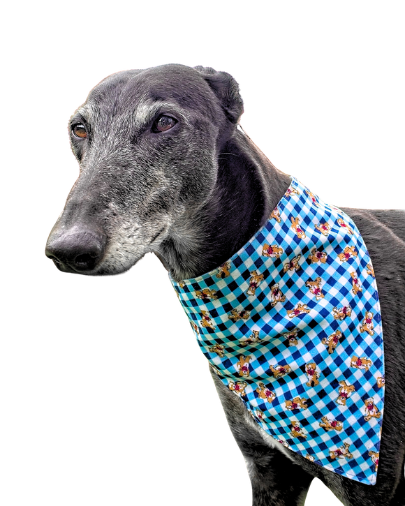 NEW! Bandana/Scarf - Gingham Bears