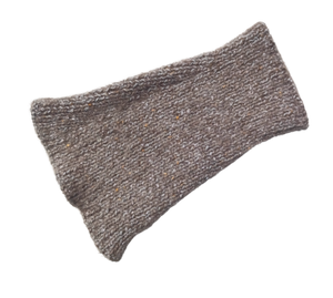 Light Brown/Grey - Knitted Wool Snood