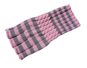 Pink & Grey  - Knitted Snood