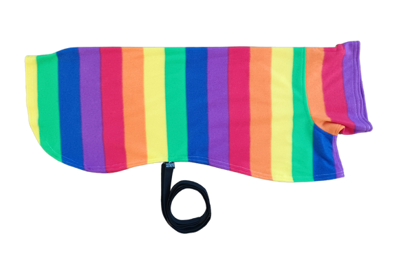 Rainbow Stripes - Single layer fleece