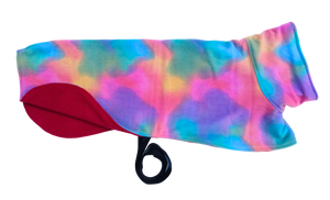 Mottled Rainbow Blur - Double Layer Fleece