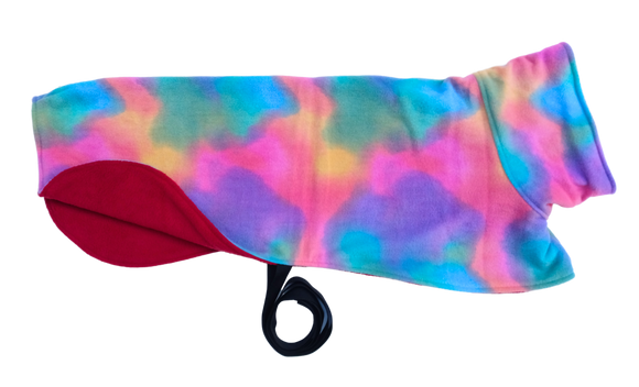 Mottled Rainbow Blur - Double Layer Fleece