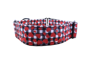 Red Hearts 1.5" Collar