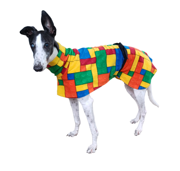 NEW! Colourful Bricks - Single Layer Fleece