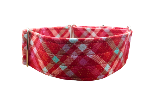 NEW! Red Plaid with Gold Sparkles 2