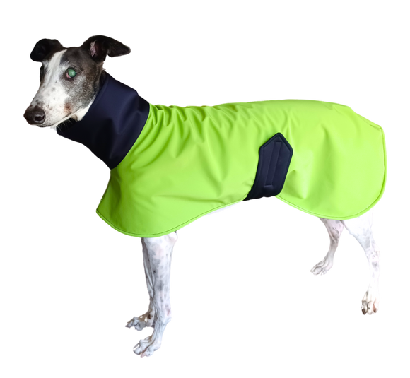 Two Tone Green & Navy Raincoat