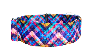 NEW! Colourful Zig Zag Pattern 1.5" collar