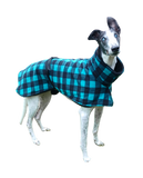 Teal Check - Single layer fleece