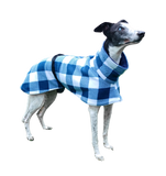 NEW! Navy & White Check - Single Layer Fleece - 1 size large left!