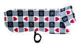 NEW! Checked Hearts - Single layer fleece