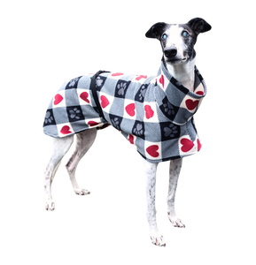 NEW! Checked Hearts - Double Layer Fleece