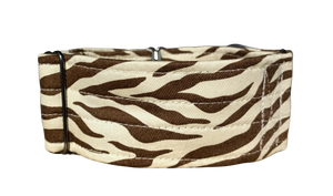 NEW! Brown Zebra 2" Collar