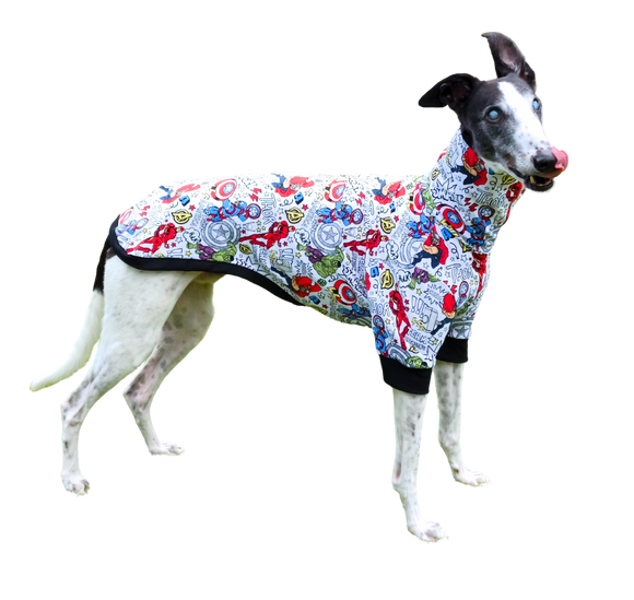 NEW! Superheroes Short Sleeved Greyhound T-Shirt