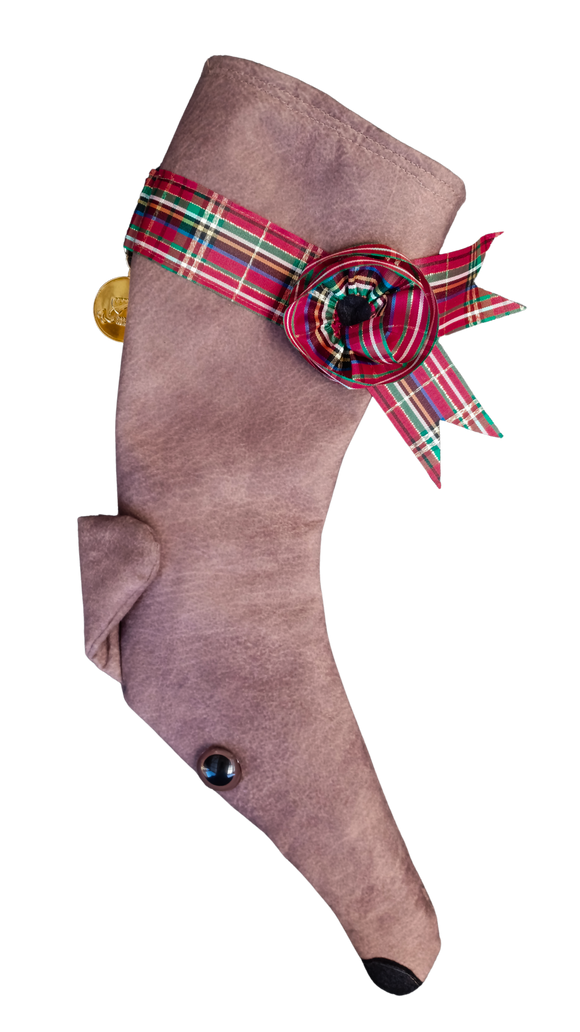 Greyhound Christmas Stocking - one of a kind!