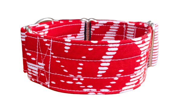 NEW! Red & White Abstract Leaves 2