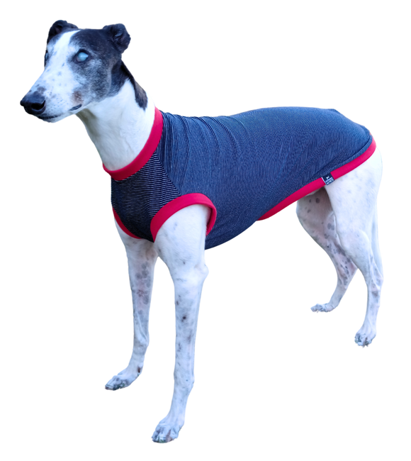 NEW! Summer T-Shirt - Navy Pinstripe