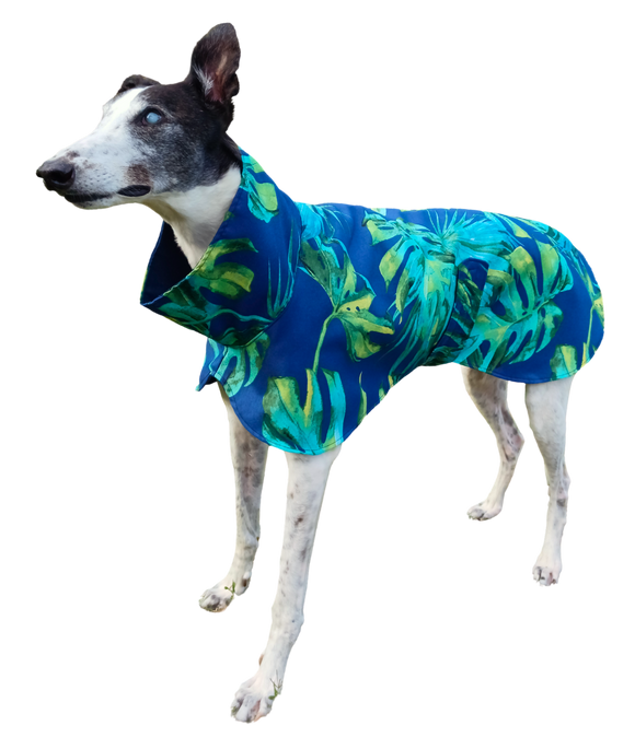 NEW! Navy Palm Garden Deluxe Canvas Raincoat