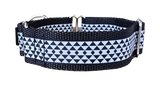 NEW! Black & Silver Reflective 1.5" Collar