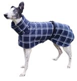 NEW! Navy with White & Grey Check - Cosy Fleece