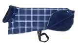 NEW! Navy with White & Grey Check - Cosy Fleece