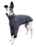 NEW! Black & White Stripes Long Sleeved Greyhound T-Shirt
