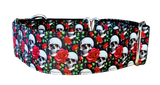 NEW! Skulls & Roses 1.5" Collar