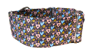 NEW! Pastel Hearts 2" Collar