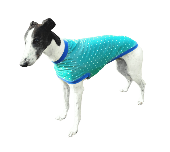 NEW! Green with White Dots Greyhound T-Shirt