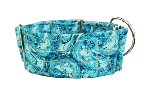 NEW! Blue Swirls 2" Collar