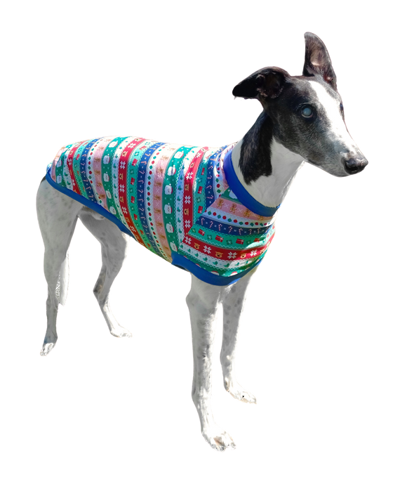 NEW! Jolly Christmas Stripe Greyhound T-Shirt