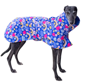 Blue with Pink Hearts Raincoat