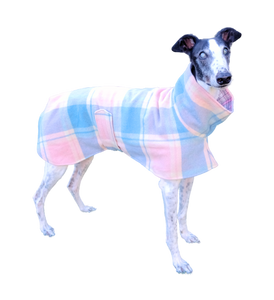 NEW! Upcycled Wool/Flannelette Double Layer Coat - Pink & Blue