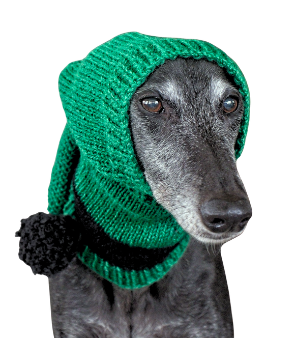 NEW! Knitted Hat - Green & Black