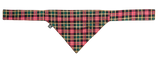 NEW! Summer Scarf - Red, Green & Gold Tartan - Limited edition- On SALE 20% Off!