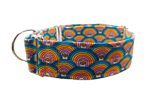 NEW! Retro Rainbows 1.5" Fabric Collar