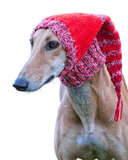 NEW! Knitted Hat - Red Stripes with tassel