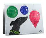 NEW! Greyhound Christmas Cards - Hand Painted