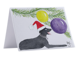NEW! Greyhound Christmas Cards - Hand Painted