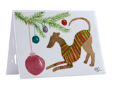 NEW! Greyhound Christmas Cards - Hand Painted