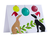NEW! Greyhound Christmas Cards - Hand Painted