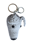 NEW! Crochet Greyhound Keychain - just 1 left!