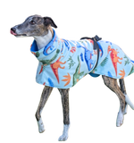 Dinosaurs Teal - Double Layer Fleece