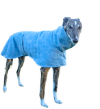 NEW! Upcycled Wool/Flannelette Double Layer Coat - Blue/Grey