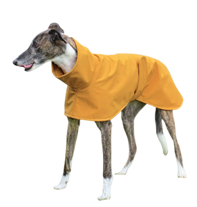 NEW! Ochre with Reflective Umbrellas - European Softshell Raincoat LIMITED EDITION