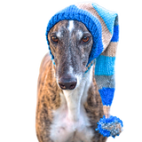 NEW! Knitted Night Cap - Blue Stripes