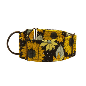 Black with Sunflowers 2" Collar